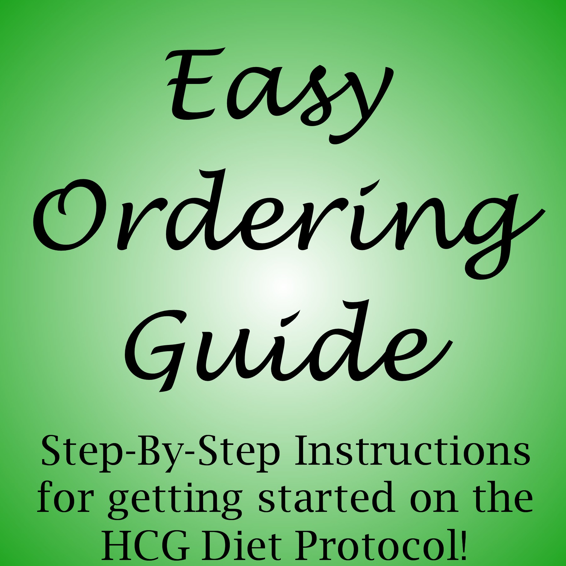 HCG Supplies Easy Ordering Guide